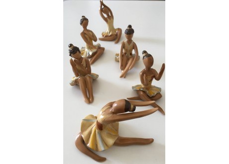 Statuina Ballerina in ceramica