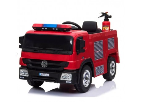 Camion dei Pompieri 12v Full Optional con Casco, Estintore e Pistola ad Acqua