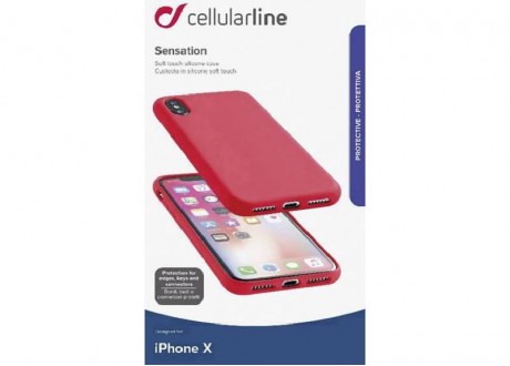 Cover IPhone Xr Cellularline Sensation - Rosso