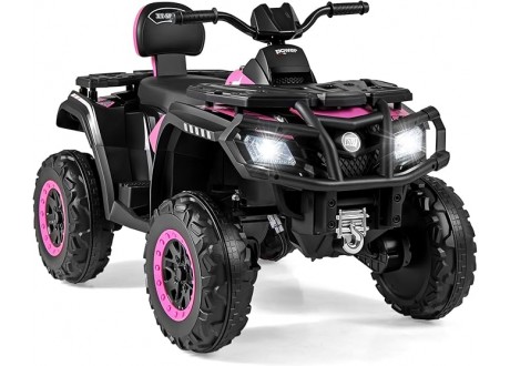 Quad Kombo Elettrico per Bambini 24V Full Optional 4X4 da 80W Ruote in Gomma